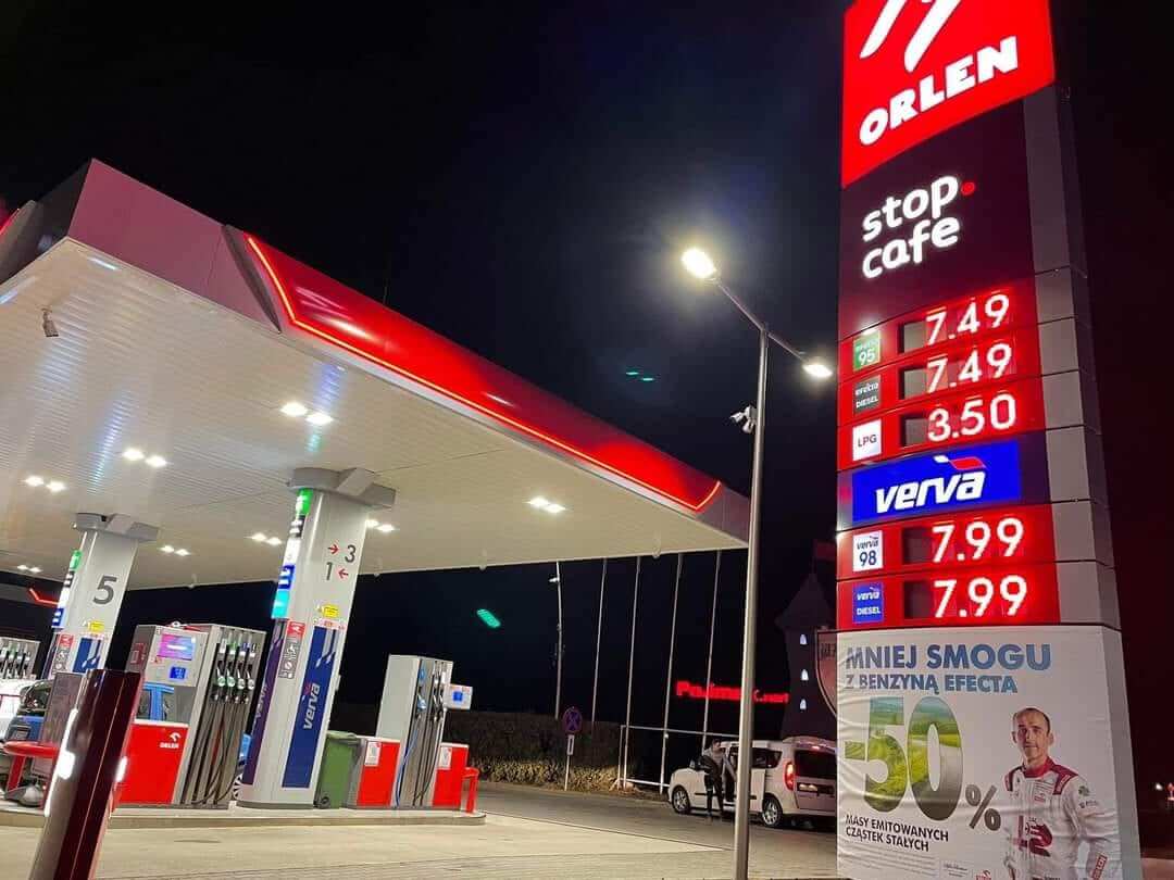 Maksymalna cena detaliczna paliw obowiązująca od 22 kwietnia