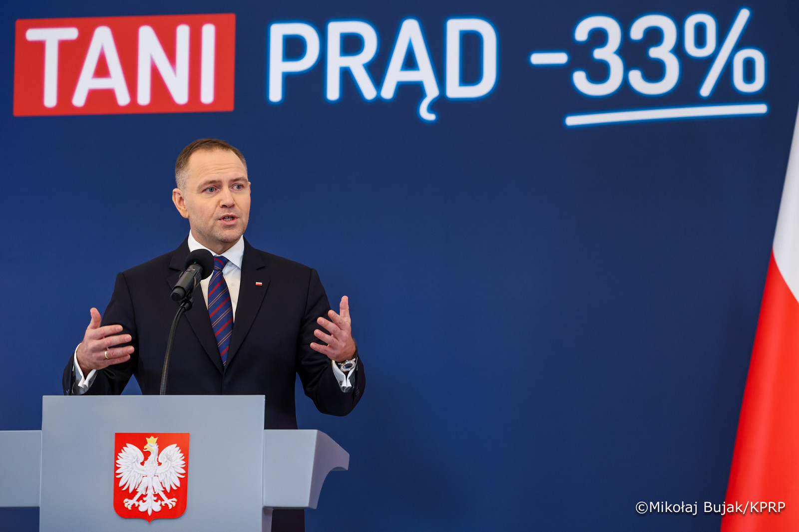 Projekt ustawy „Tani prąd –33%” z podpisem Prezydenta Karola Nawrockiego