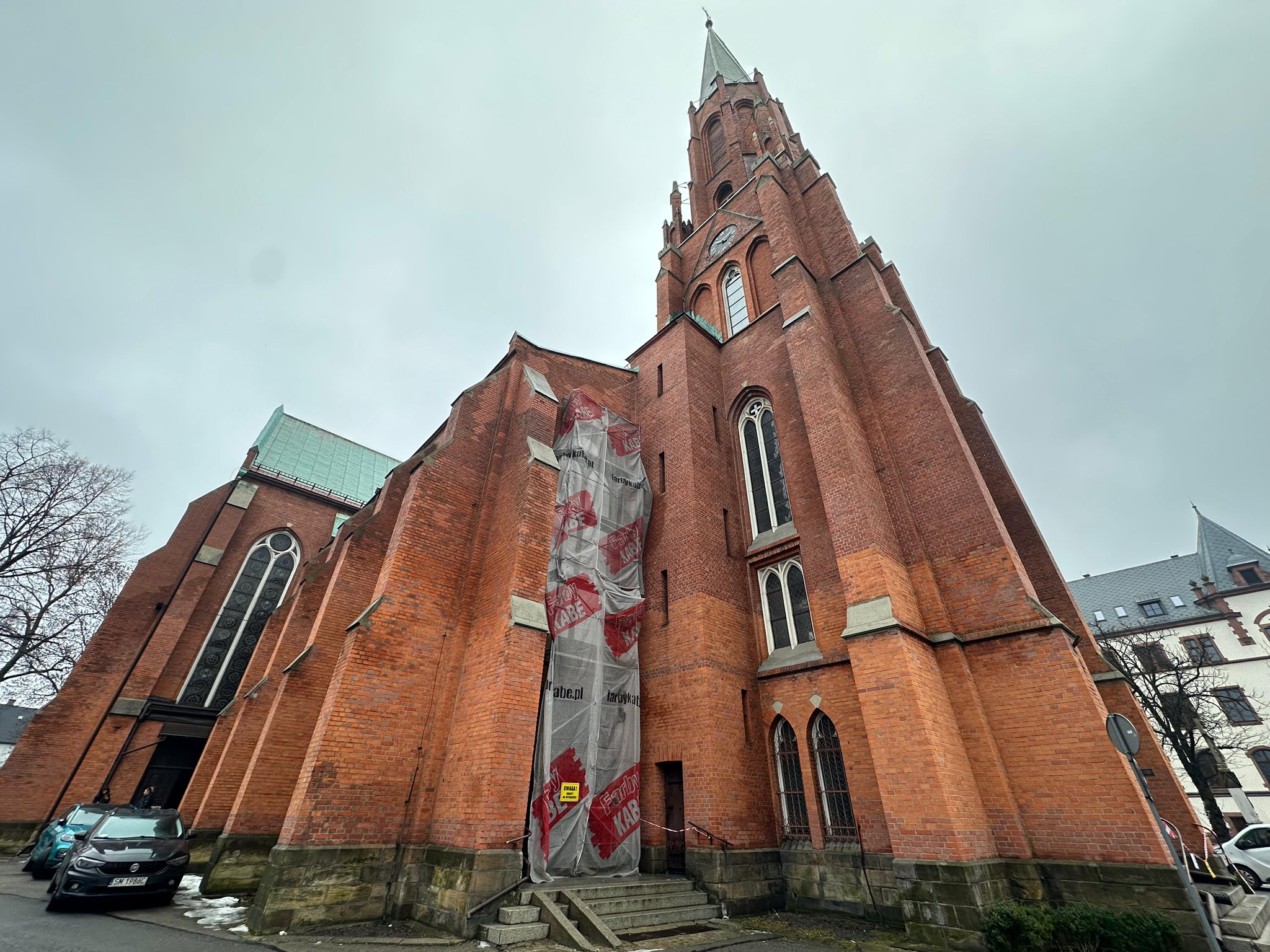 Straty po awarii w kościele w Mysłowicach