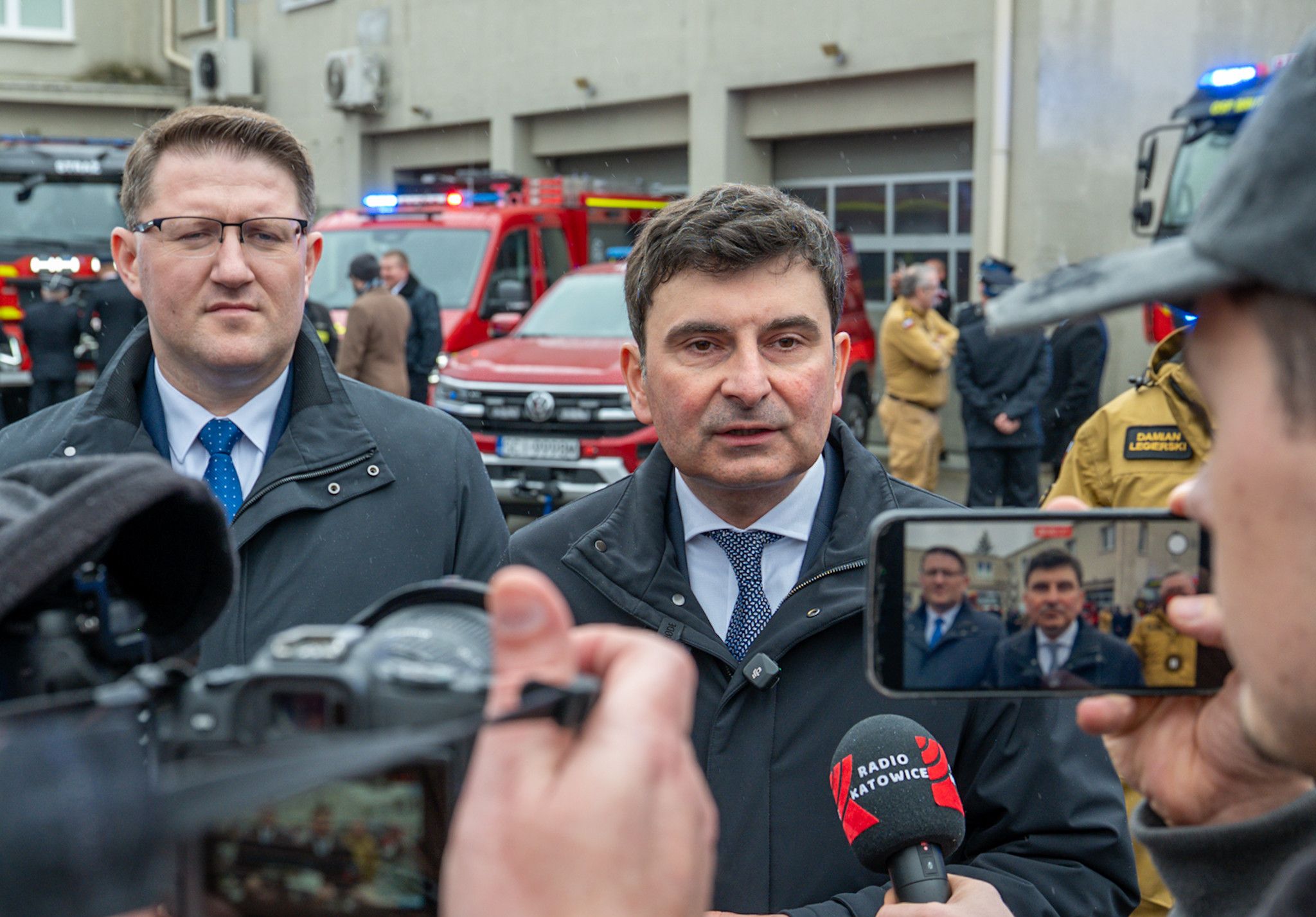 Nowoczesne wozy dla OSP w województwie śląskim. Uroczyste przekazanie w Katowicach