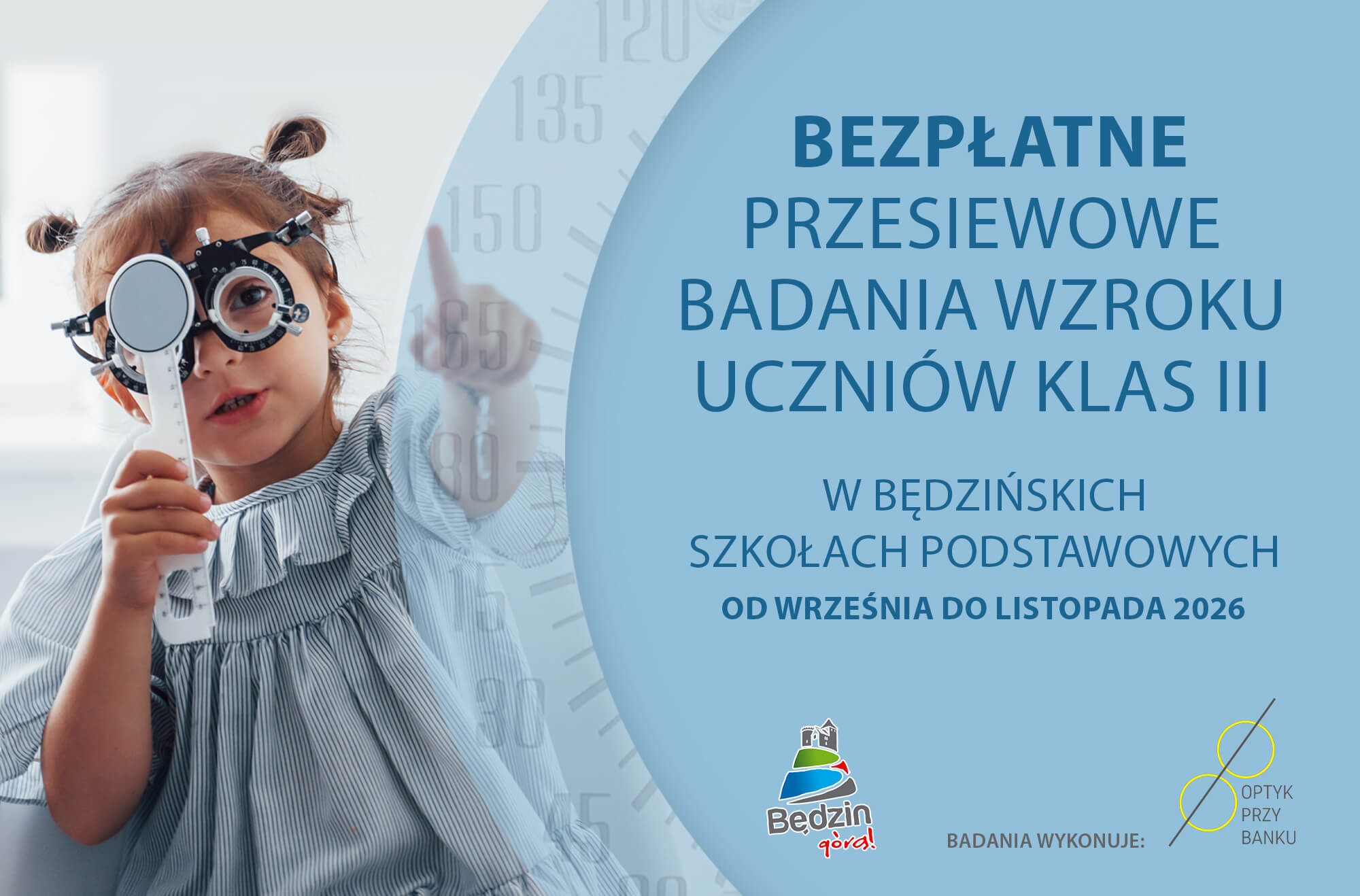 Przesiewowe badania wzroku uczniów klas III w będzińskich szkołach podstawowych